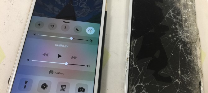 ◆加西市よりiPhone6s ガラス割れ、液晶不良 -2017 4/26-