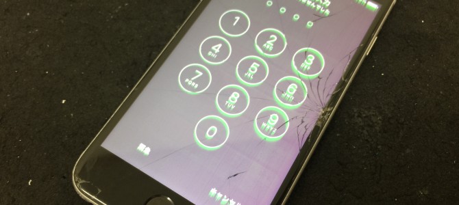 ◆加古川市よりiPhone6s ガラス割れ、液晶不良 -2017 5/26-