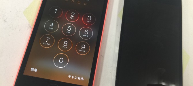 ◆加古川市よりiPhone5c 液晶不良 -2017 6/24-