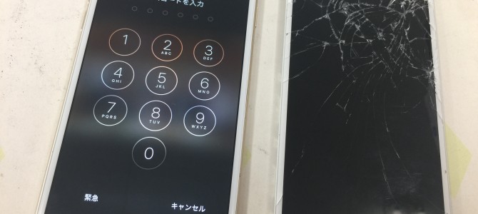 ◆加古川市よりiPhone6 ガラス割れ -2017 6/25-