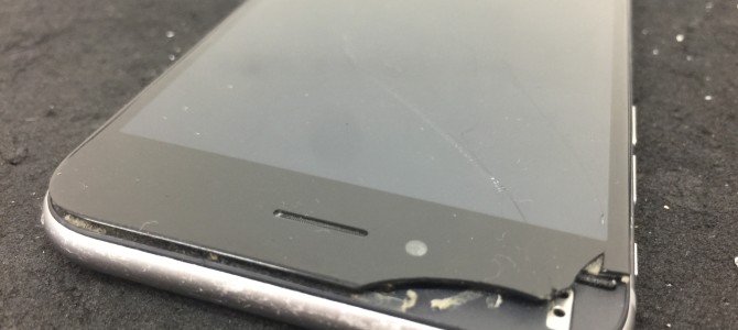 ◆小野市よりiPhone6 ガラス割れ、液晶不良 -2017 7/14-