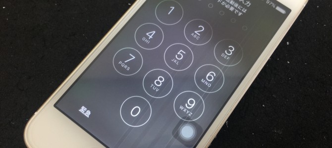 ◆小野市よりiPhone SE 液晶、タッチパネル不良 -2017 7/16-