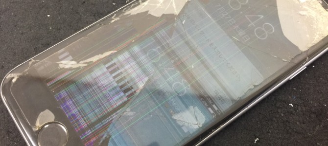 ◆小野市よりiPhone6s ガラス割れ、液晶不良 -2017 7/27-