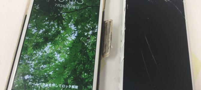 ◆加古川市よりiPhone6 ガラス割れ -2017 7/28-