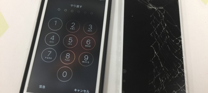◆加古川市よりiPhone6s ガラス割れ -2017 8/5-