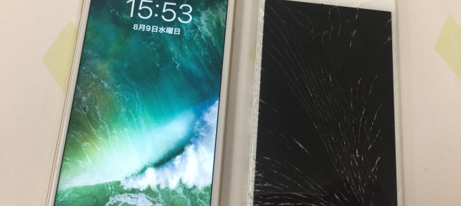 ◆加古川市よりiPhone6s 画面割れ -2017 8/9-