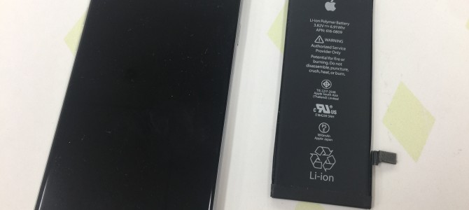 ◆加古川市よりiPhone6 バッテリー交換 -2017 8/16-