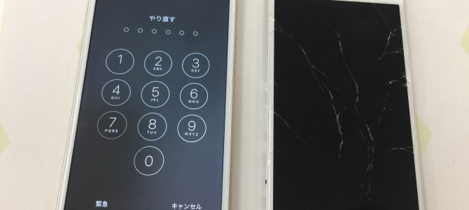 ◆加古川市よりiPhone6 画面割れ -2017 8/26-