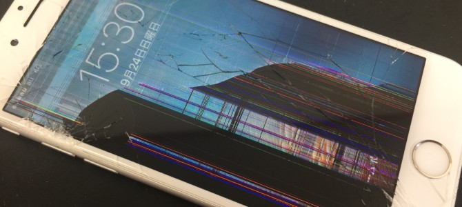 ◆小野市よりiPhone6s ガラス割れ、液晶不良 -2017 9/24-