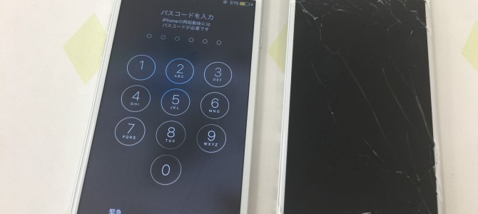 ◆加古川市よりiPhone6 ガラス割れ -2017 9/25-