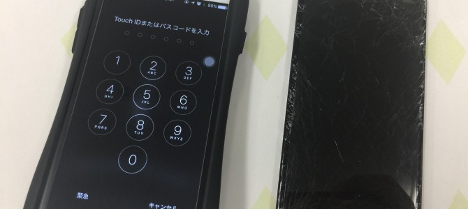 ◆加古川市よりiPhone6 ガラス割れ、液晶不良 -2017 9/27-