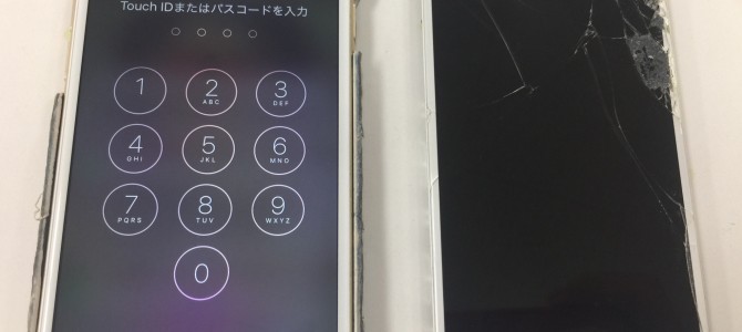 ◆加古川市よりiPhone6s ガラス割れ、液晶不良 -2017 9/21-