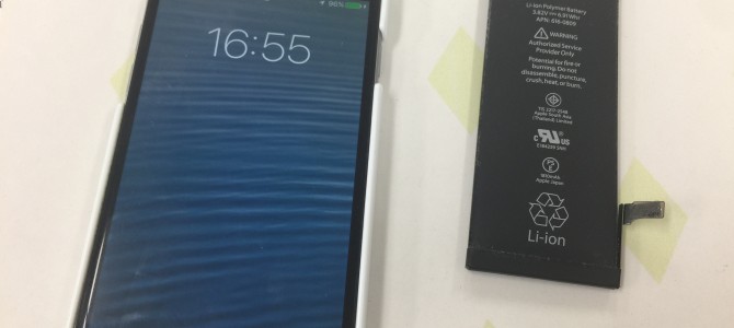 ◆加古川市よりiPhone6 バッテリー交換 -2017 9/5-