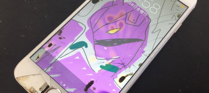 ◆姫路市よりiPhone6 ガラス割れ、液晶不良 -2017 9/8-