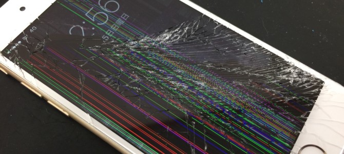 ◆加古川市よりiPhone6 ガラス割れ、液晶不良 -2017 10/15-