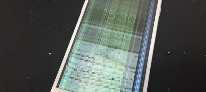 ◆加古川市よりiPhone6 ガラス割れ、液晶不良 -2017 10/2-