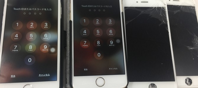 ◆加古川市よりiPhone6 2台ガラス割れ -2017 11/22-