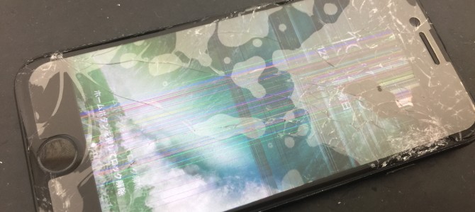 ◆東京都よりiPhone7 ガラス割れ＆液晶不良 -2017 12/28-