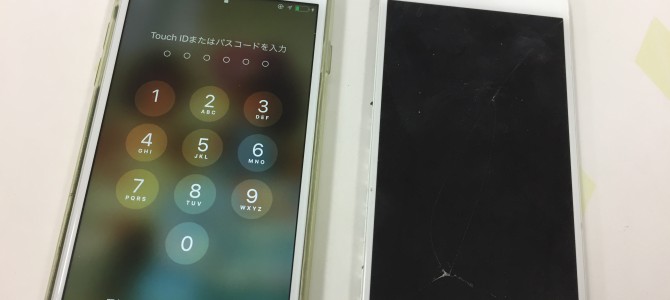 ◆加古川市よりiPhone6s ガラス割れ -2018 1/10-