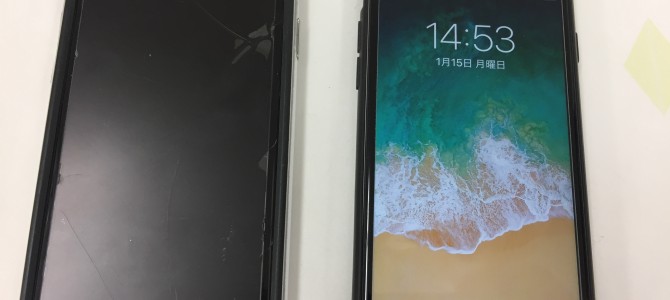 ◆加古川市よりiPhone6s ガラス割れ→パーツ持ち込み修理 -2018 1/15-