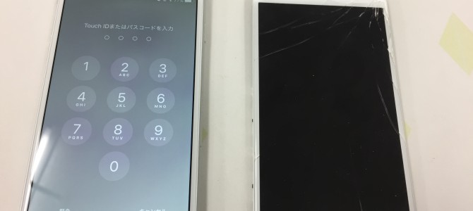 ◆加古川市よりiPhone6 ガラス割れ、タッチパネル不良 -2018 2/8-