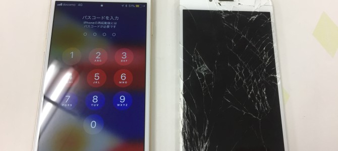 ◆加古川市よりiPhone6 ガラス割れ、液晶不良 -2018 3/8-