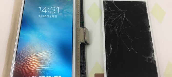 ◆加古川市よりiPhone6 ガラス割れ -2018 3/28-