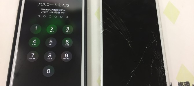 ◆加古川市よりiPhone6 Plus ガラス割れ -2018 3/18-