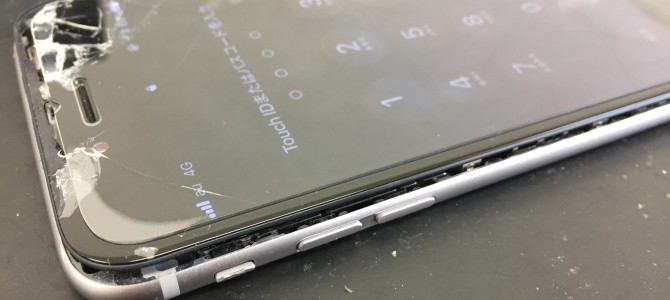 ◆加古川市よりiPhone6 ガラス割れ -2018 4/1-