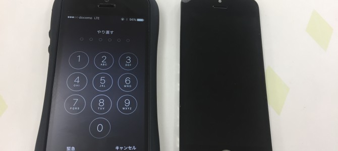 ◆小野市よりiPhone SE 液晶、タッチパネル不良 -2018 4/3-