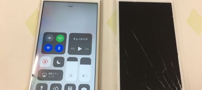 ◆加古川市よりiPhone6s ガラス割れ -2018 4/8-