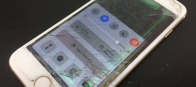 ◆加古川市よりiPhone7 ガラス割れ＆液晶不良 -2018 4/30-