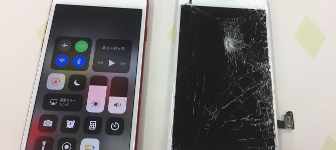 ◆三木市よりiPhone7 ガラス割れ＆液晶不良 -2018 4/28-