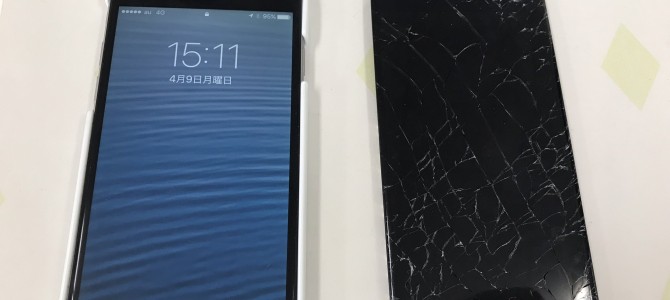 ◆加古川市よりiPhone6 ガラス割れ -2018 4/9-