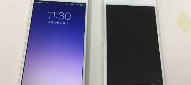 ◆加古川市よりiPhone6 ガラス割れ、液晶不良 -2018 4/10-