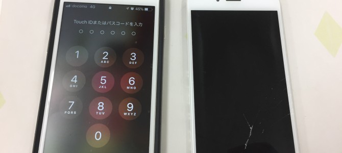 ◆明石市魚住町よりiPhone6s ガラス割れ -2018 4/16