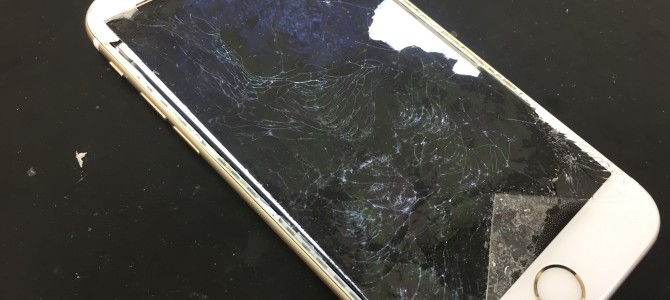 ◆小野市よりiPhone6s ガラス割れ＆液晶不良 -2018 6/23-