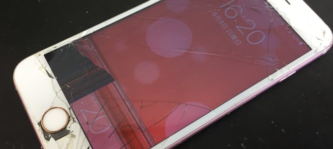 ◆加古川市よりiPhone6s ガラス割れ＆液晶不良 -2018 6/3-