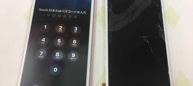 ◆明石市よりiPhone6s Plus ガラス割れ -2018 6/3-