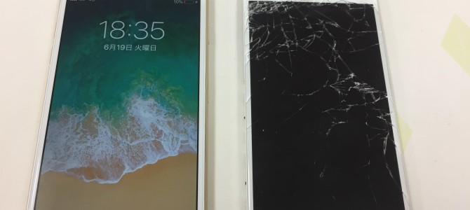 ◆加古川市よりiPhone6 ガラス割れ -2018 6/19-