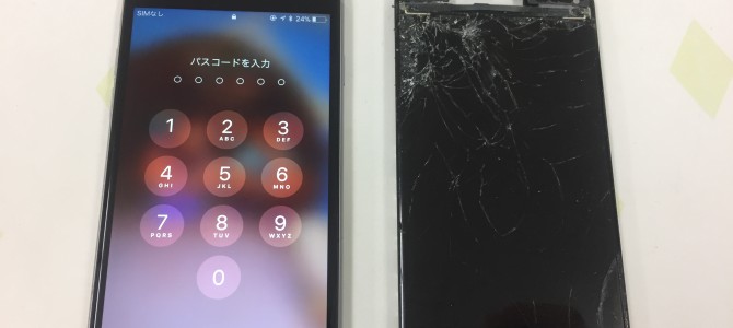 ◆加古川市よりiPhone6s ガラス割れ＆液晶不良 -2018 6/8-
