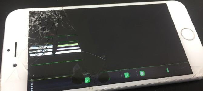 ◆加古川市よりiPhone6 ガラス割れ＆液晶不良 -2018 6/12-