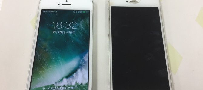 ◆高砂市よりiPhone SE タッチパネル不良 -2018 7/23-