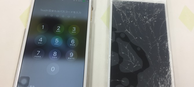 ◆加古川市よりiPhone6 ガラス割れ -2018 7/15-