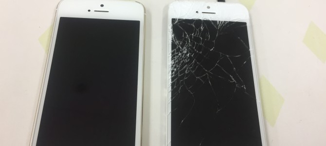 ◆神戸市よりiPhone SE ガラス割れ -2018 7/24-