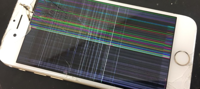 ◆加古川市よりiPhone7 ガラス割れ＆液晶不良 -2018 7/7-