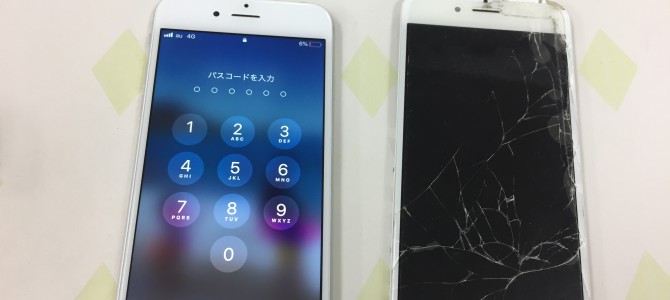 ◆加古川市よりiPhone6 ガラス割れ -2018 7/12-