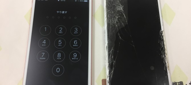 ◆高砂市よりiPhone6s Plus ガラス割れ、液晶不良 -2018 8/19-