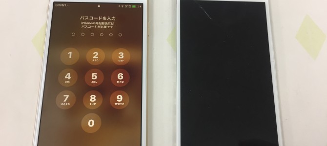 ◆加古川市よりiPhone6　ガラス割れ、液晶不良 -2018 8/31-