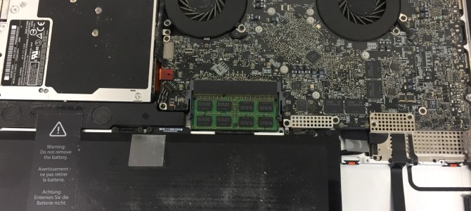 ◆加古川市よりMacbook Pro 2009モデル 起動不良→データ復旧 -2018 8/1-